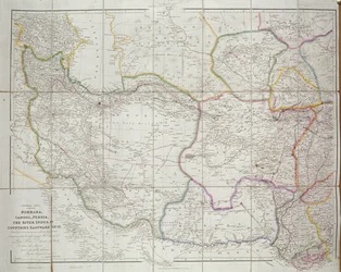 Karta över Centralasien, 1834