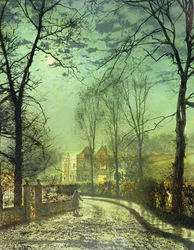 En månbelyst väg, 1800-talet