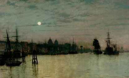 Greenwich, halvt tidvatten, 1884