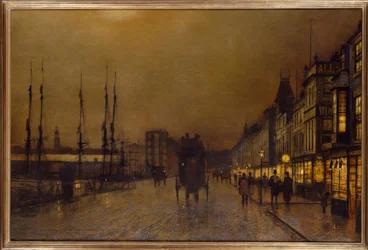 J.A.Grimshaw, Glasgow / målning
