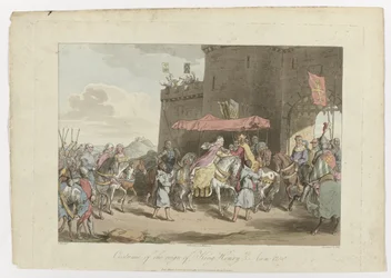 Kostym för kung Henrik 3:s regeringstid, Anno 1250, 1 mars 1814