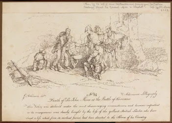 Sir John Moores död i slaget vid La Coruña, 16 januari 1809