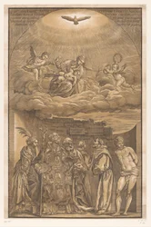 Maria i molnen och sex helgon Konstverk av venetianska mästare (serietitel) Opera selectiora (serietitel)