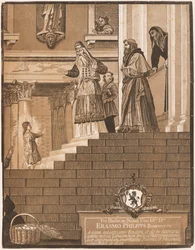 Presentation av jungfrun i templet, efter Tizian (höger ark)