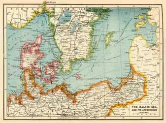 Östersjön och dess infallsvinklar, första världskriget, c1915, c1920.