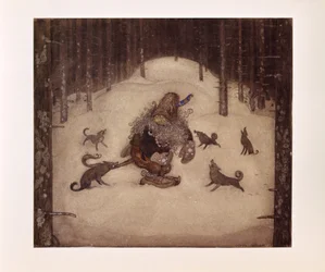 John Bauer, Troll och vargar