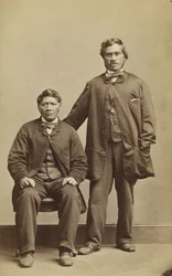 Takerei och Hapimana, ca 1863 (albumintryck)