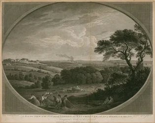 En nordlig vy över städerna London och Westminster med en del av Highgate