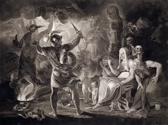 Macbeth, de tre häxorna och Hecate, 1805