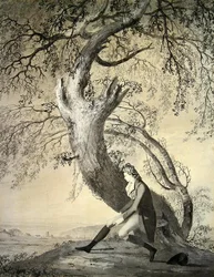 William Kerr (1763-1824), jarl av Ancram, 6:e markisen av Lothian (akvarell på papper)