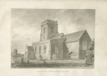 Aldridge Church: sepiateckning, 1847