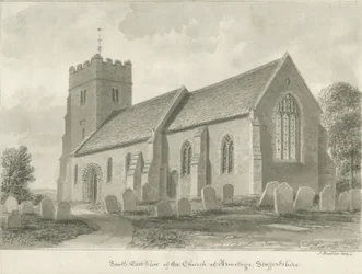 Armitage Church: sepiateckning, 1844