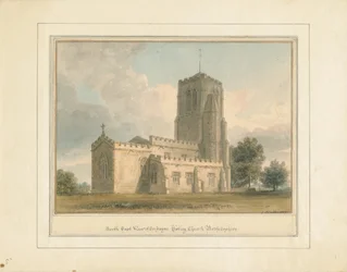 Bedfordshire - Cockayne Hatley-kyrkan, 1817