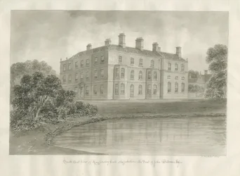 Biddulph - Knypersley Hall [ny]: sepiateckning