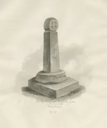 Biddulph - "Röda Korset": sepiateckning, 1847