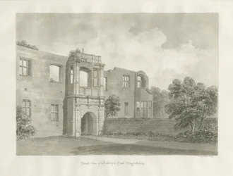 Biddulph Hall (gammal): sepiateckning