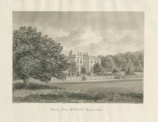 Blithfield - Rectory: sepiateckning