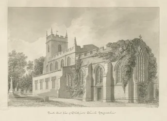 Blithfield Church: sepiateckning
