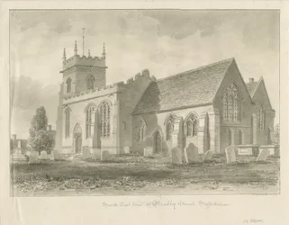 Bradley Church: sepiateckning, 1842