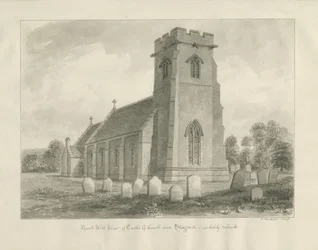 Slottskyrkan - Kyrka: sepiateckning
