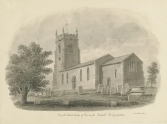 Codsall Church: sepiateckning