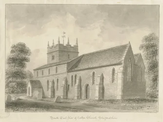 Colton Church: sepiateckning, 1842