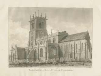 Eccleshall kyrka: sepiateckning