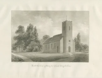 Edingale kyrka: sepiateckning