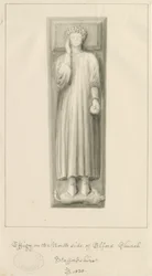 Elford Church - "The Stanley Monument": sepiatvätt