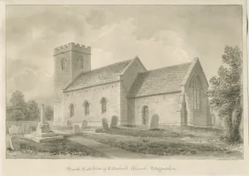 Ellenhalls kyrka: sepiateckning