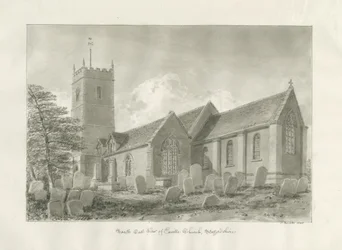 Enville kyrka: sepiateckning, 1846