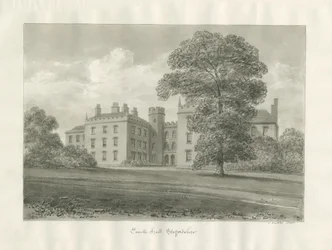 Enville Hall: sepiateckning