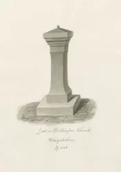 Typsnitt i Bobbington Church: sepiateckning