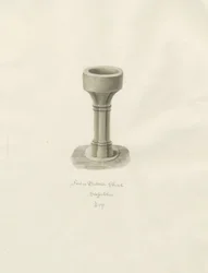 Typsnitt i Butterton Church: sepiateckning