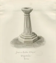 Teckensnitt i Calton Chapel - Nu 
