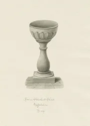 Typsnitt i Patshull Church: sepiateckning
