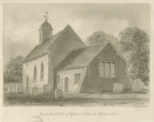 Gratwich Church: sepiateckning
