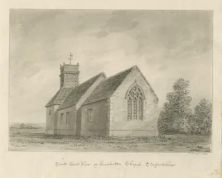 Harlaston Chapel: sepiateckning