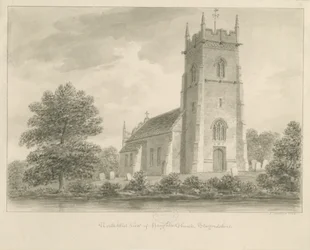 Haughton Church: sepiateckning