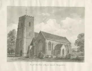 Kinver kyrka: sepiateckning