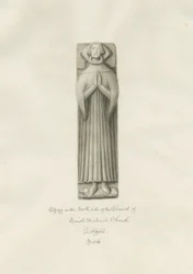 Lichfield - Effigy i Chancell of St. Michael
