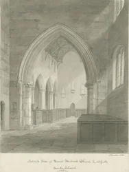 Lichfield - Interiör av St. Michael