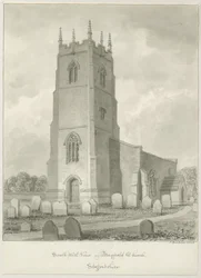 Mayfield Church: sepiateckning