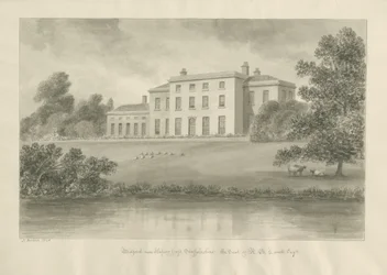 Milford House: sepiateckning