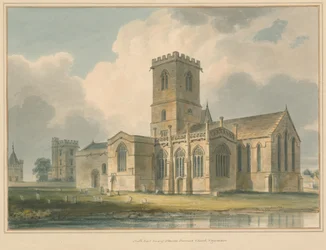 Oxfordshire - Stanton Harcourt Church, 1830