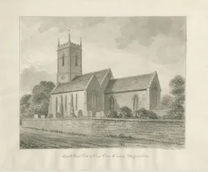 Penn Church: sepiateckning