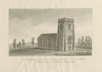 Ranton Abbey [Priory]: sepiateckning, nd [1770-1851] (teckning)