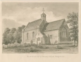 Stretton Church: sepiateckning, 1842