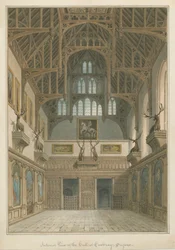 Sussex - Cowdray House - Inredning av Hall