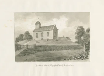 Wigginton Church: sepiateckning, 1848